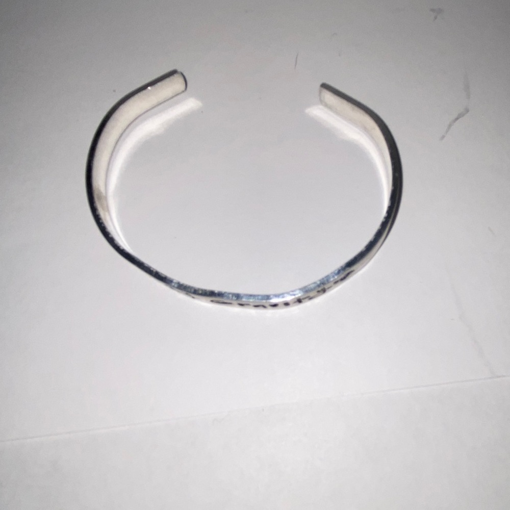Silver cuff bracelet